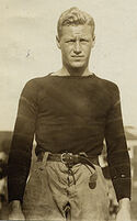 Hobey Baker in Princeton football uniform.