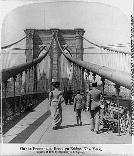 Brooklyn Bridge opened 1895 by John Roebling & Sons