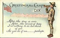 Camp Dix post card