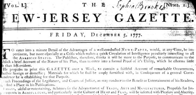 New Jersey Gazette