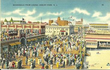 Asbury Park boardwalk 1930s Picture