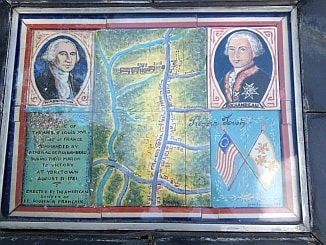 Princeton plaque French and American armies